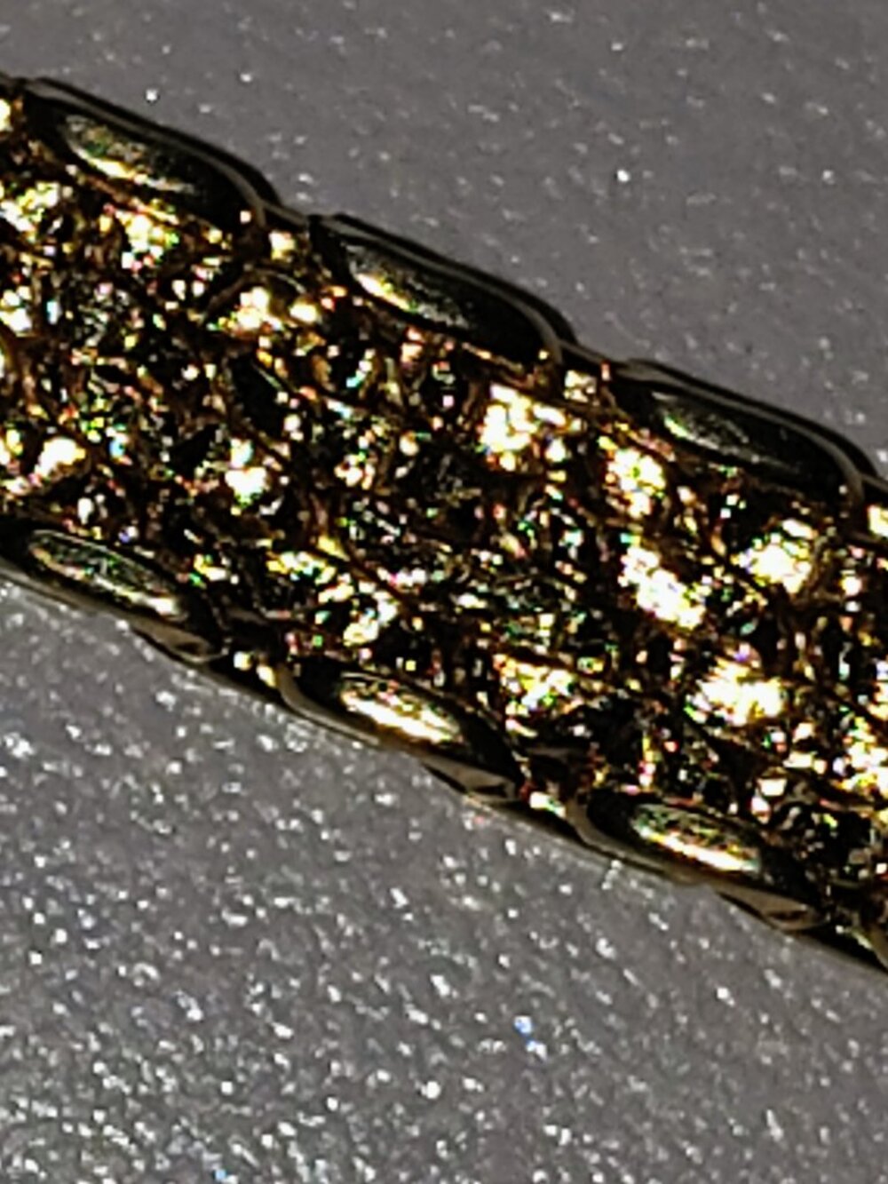 Vintage 1970s Monet Gold-Tone Woven Chain Bracelet (1972–75) - Picture 3 of 4